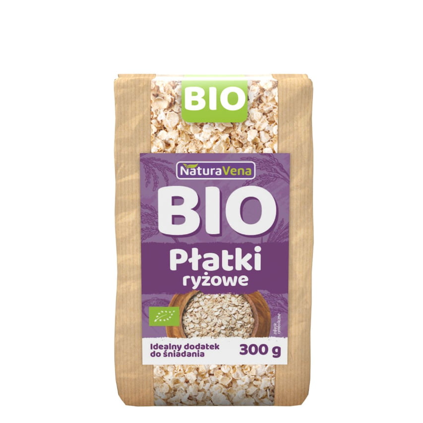 Fulgi de orez BIO 300 g - Naturavena Bio