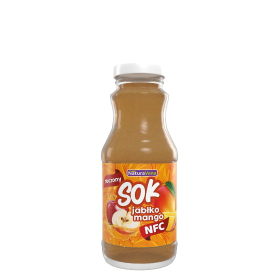 Suc de mere cu piure de mango NFC 250 ml - Naturavena