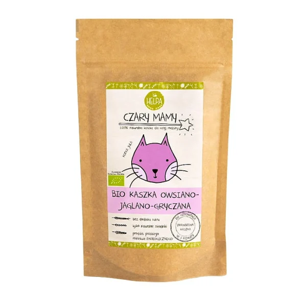 Terci de ovăz, mei și hrișcă bio, pentru copii, HELPA, 200g