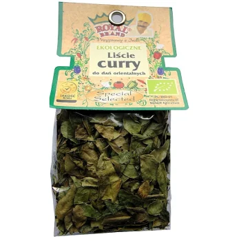 Frunze curry bio India, uscate, aroma citrice, Royal Brand, 30g