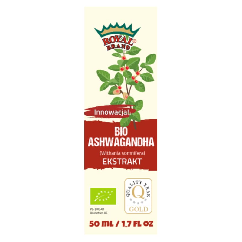 Extract de Ashwagandha picaturi BIO 50 ml Royal Brand