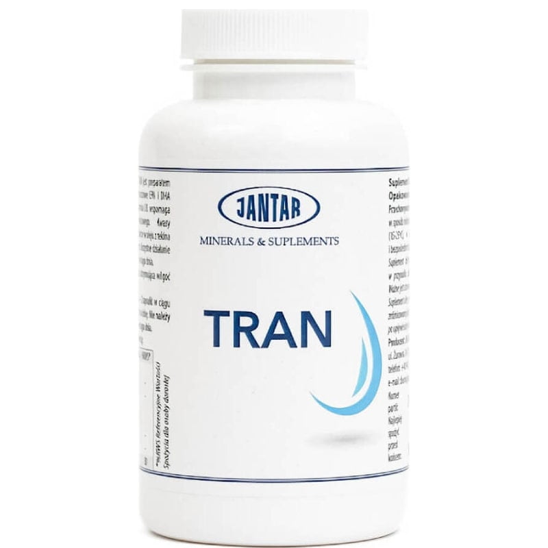 Supliment alimentar omega-3 si vitamina D3 TRAN 90 capsule Jantar