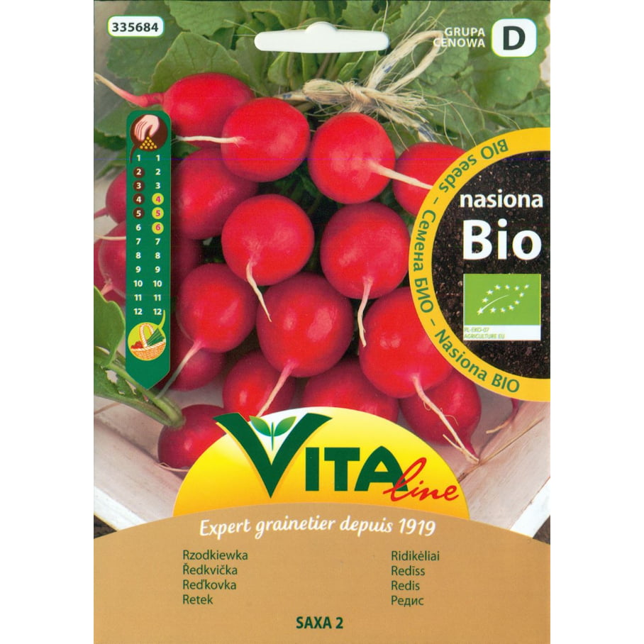 Semințe de ridiche (saxa 2) BIO 5 g - Vita Line
