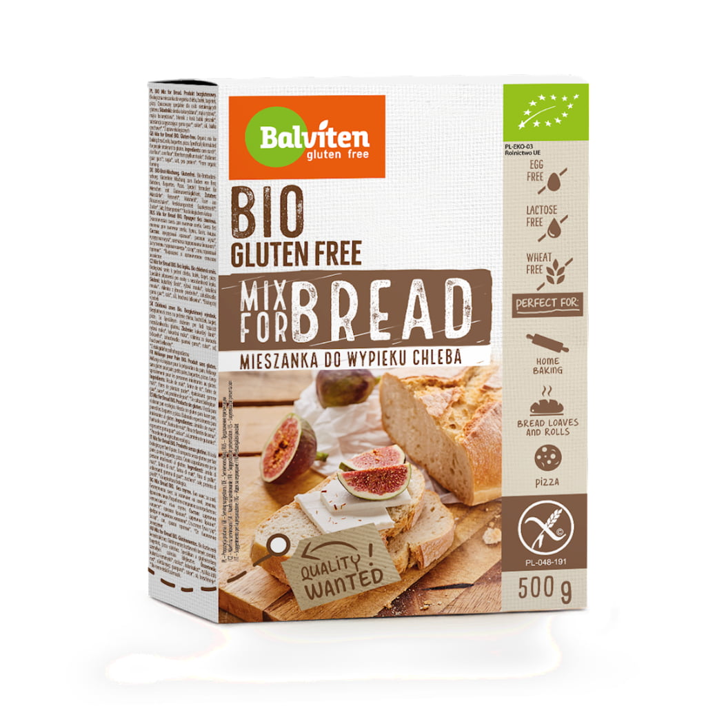 Amestec pentru fabricarea pâinii fără gluten BIO 500 g - Balviten