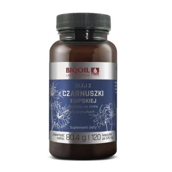 Ulei de chimen negru egiptean presat la rece Biooil 120 capsule (670 mg)