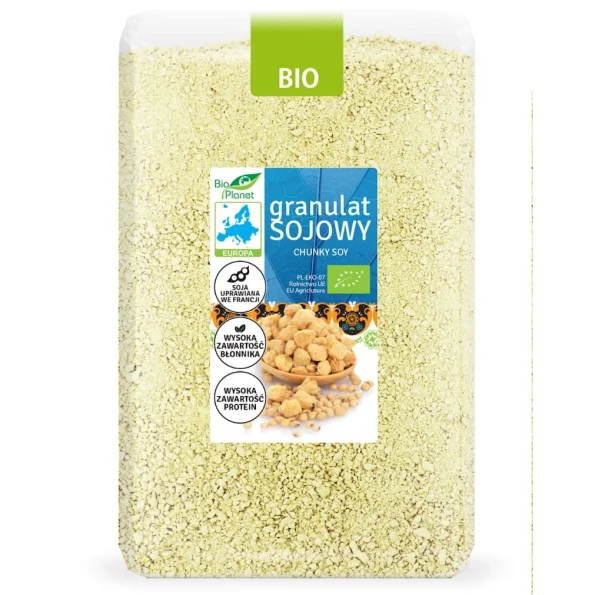 Granule de soia, vegetarian, vegan, fara gluten, Bio Planet, 500 g