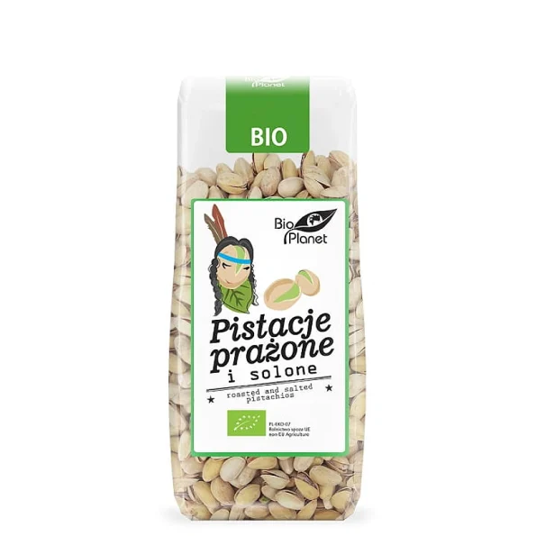 Fistic bio prăjit și sărat, gustare sănătoasă, Bio Planet, 100g