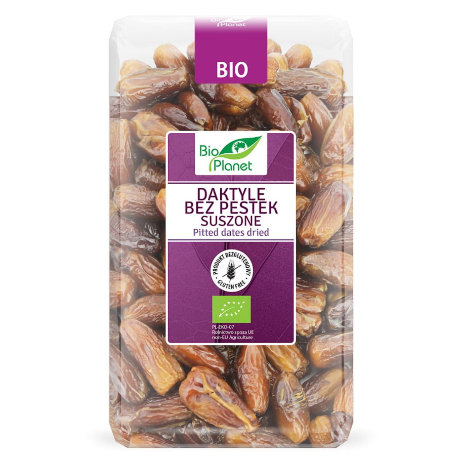 Curmale uscate fără semințe fără gluten BIO 1 kg - Bio Planet