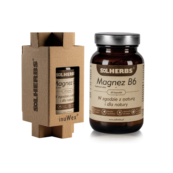Magneziu B6 60 capsule (94 mg + 0,7 mg) Solherbs
