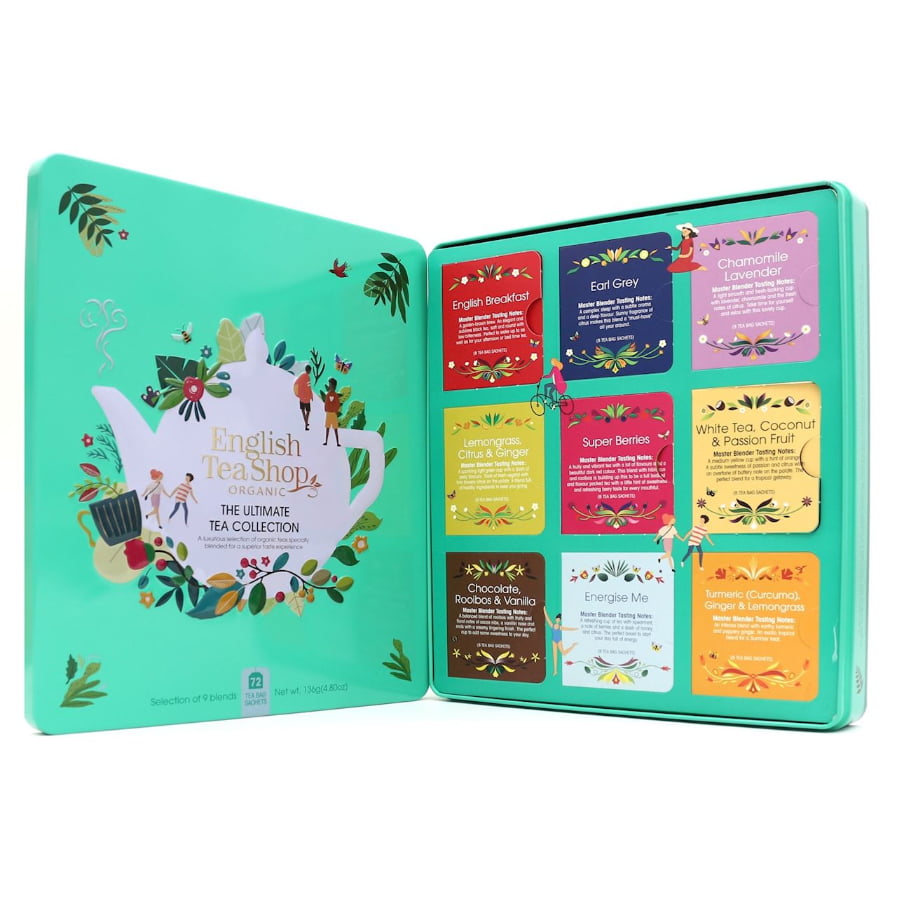 Mega set de ceaiuri și ceaiuri zilnice în conservă BIO (cele mai bune 9 arome) (72 x 1