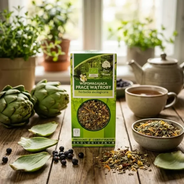 Ceai de sunatoare anghinare si ienupar Bio Dary Natury 50g - Ceaiuri naturale