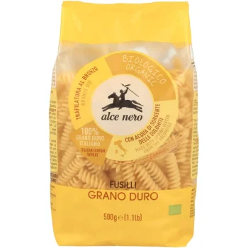 Paste fainoase fusilli, grâu dur Bio, Alce Nero, 500g