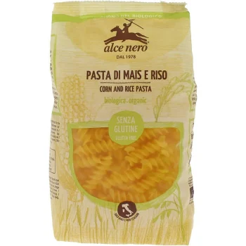 Paste fusilli din porumb si orez Bio fara gluten Alce Nero 250 g