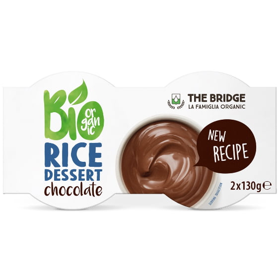 Desert de orez și ciocolată fără gluten BIO (2 x 130 g) 260 g - The Bridge