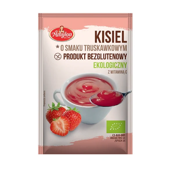 Jeleu fără gluten cu aromă de căpșuni Bio Amylon, 30g