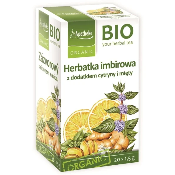 Ceai digestiv, ghimbir lamaie menta, Bio, Apotheke, 30g