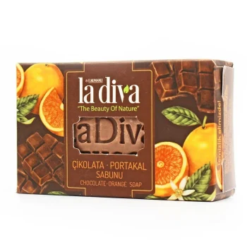 Sapun solid ciocolată și portocale La Diva, hidratant, antioxidant, 100g
