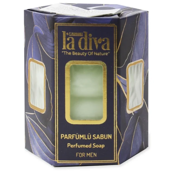 Săpun parfumat bărbătesc, 4 batoane, aromaterapie, LA DIVA, 180 g