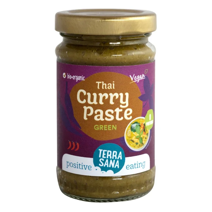 Pastă de curry verde thailandez BIO 120 g - Terrasana