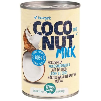 Lapte de cocos băutură de nucă de cocos fără gumă de guar (22 % grăsime) BIO 400 ml - Terrasana