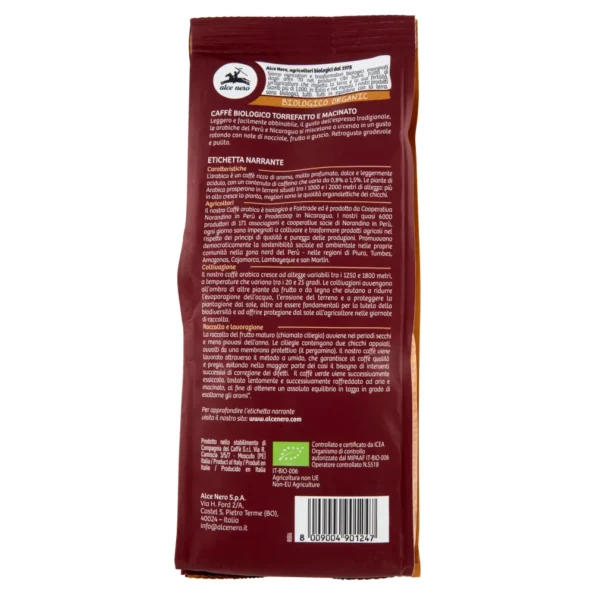 Cafea Arabica 100% espresso Fair Trade Bio Alce Nero 250g