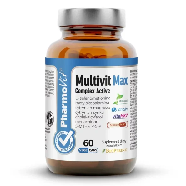 Supliment complex multivitamine, MultivitMax, Pharmovit, 60 buc. - Vitamine minerale remedii naturale