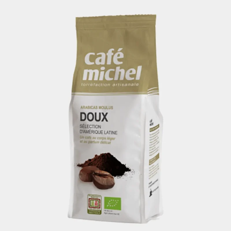 Cafea arabica 100 % doux fair trade bio 250 g cafe michel