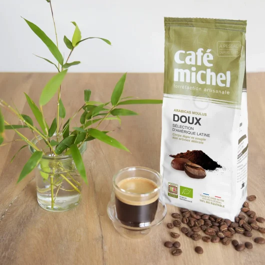 Cafea arabica 100 % doux fair trade bio cafe michel