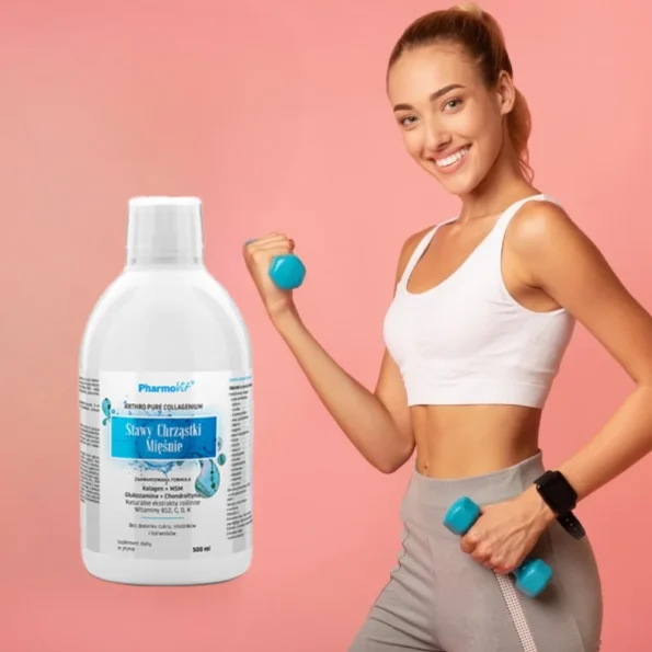 Colagen hidrolizat articulatii si muschi, 500 ml, Pharmovit