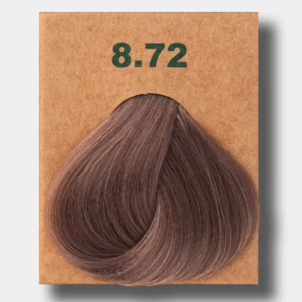 Vopsea de par blond bej deschis fara amoniac 8.72 Biomagic 250 g