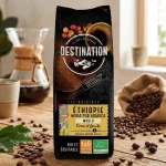 Cafea macinata, Arabica, Etiopia, bio, Fair Trade, Destination, 250 g - Cafea verde proaspăt prăjită