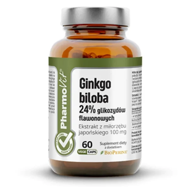 Ginkgo Biloba, formula pura, Pharmovit, 60 buc - Vitamine minerale remedii naturale