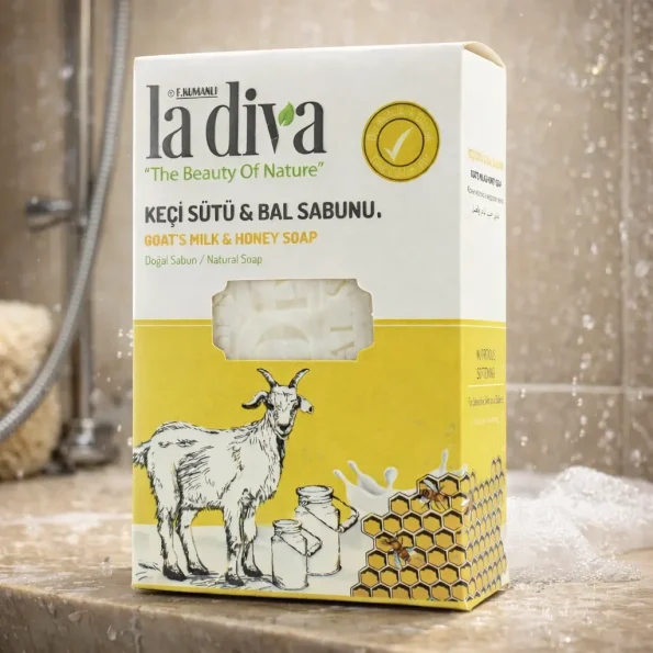 Săpun natural cu lapte de capră, bio, La Diva, 100g