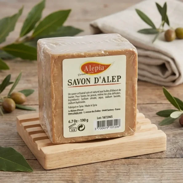 Sapun de masline, piele sensibila, natural, Alep, Alepia, 190 g - Produse de igiena personala