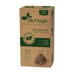 Vopsea de par blond bej deschis fara amoniac 8.72 Biomagic 250 g - Produse cosmetice