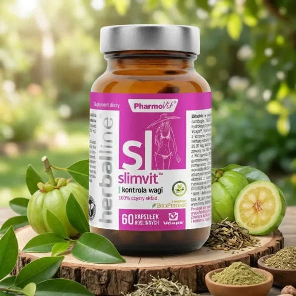 Supliment slăbire capsule, metabolism accelerat, Slimvit, Pharmovit, 60buc
