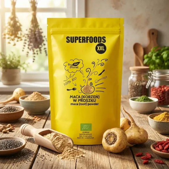 Maca pudră bio din rădăcină, Bio Planet, 750g - Vitamine minerale remedii naturale