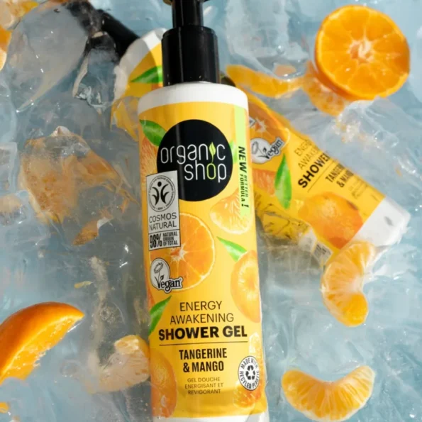 Gel de dus de mandarine revigorant ECO Organic Shop 280 ml