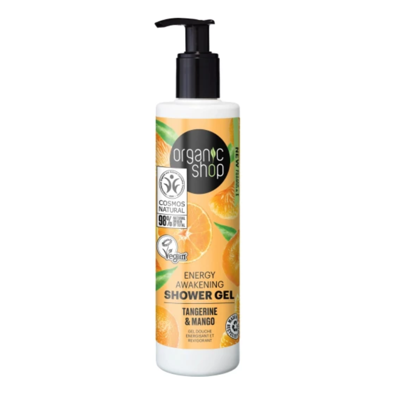 Gel de duș de mandarine și mango natural - Organic Shop