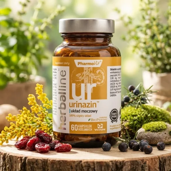 Supliment tract urinar, cistita, litiaza renala Urinazin natural Pharmovit 60 capsule - Vitamine minerale remedii naturale