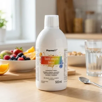 Supliment multivitamine si minerale copii, lichid, Junior, Pharmovit