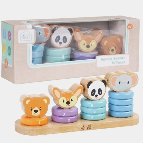 Jucarie interactiva numaratoare din lemn