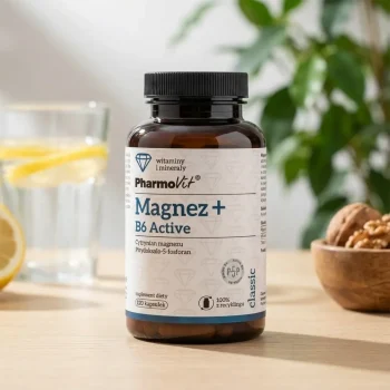 Magneziu cu vitamina B6, supliment alimentar, Pharmovit, 120 capsule - Vitamine minerale remedii naturale