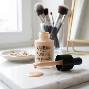 Fond de ten lichid, Eco Drop Foundation 02Y, Purobio, 19 g - Produse cosmetice