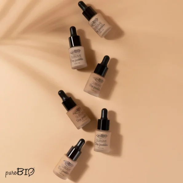 Fond de ten lichid, Eco Drop Foundation 02Y, Purobio, 19 g