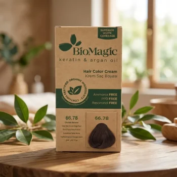 Vopsea de par Biomagic 66.78 blond inchis fara amoniac 250g - Produse cosmetice