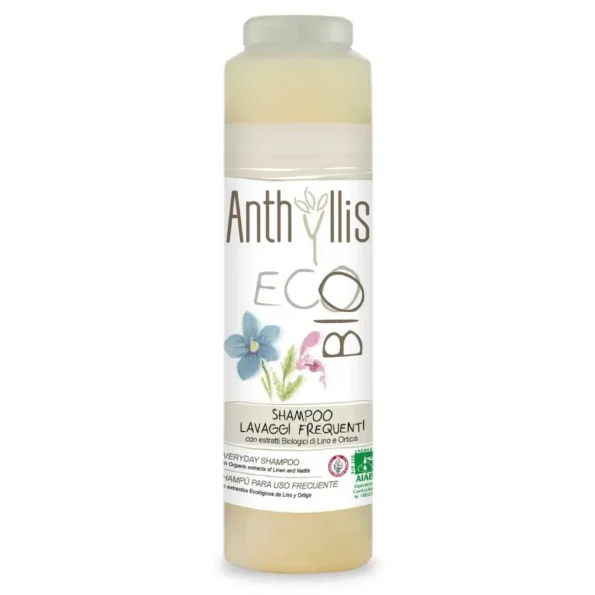 Șampon pentru par cu extract de in si urzica pentru uz zilnic ECO Anthyllis 250ml