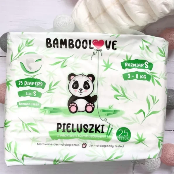 Scutece din fibre de bambus mărimea m 6 11 kg (24 buc.) Bamboolove