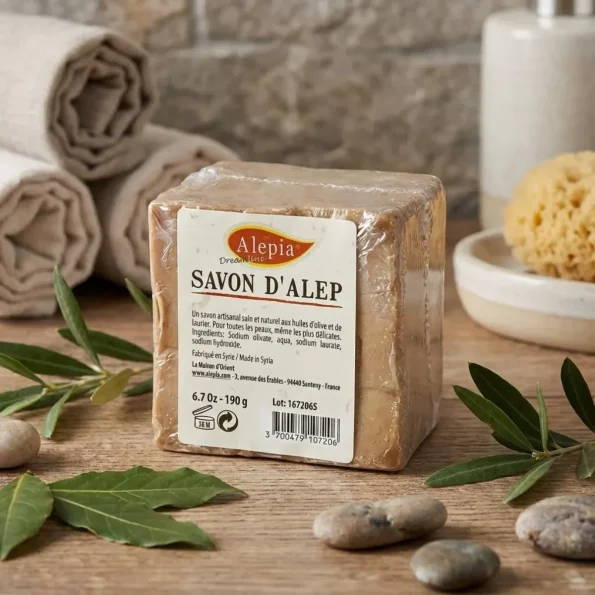 Sapun de masline, piele sensibila, natural, Alep, Alepia, 190 g - Produse de igiena personala