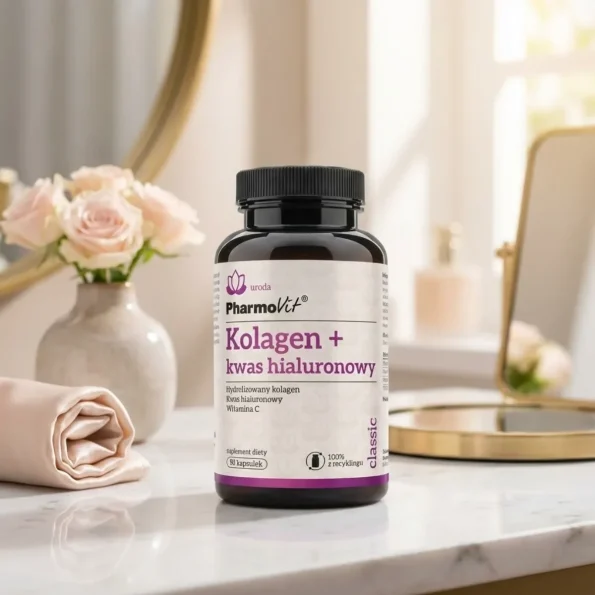 Colagen si acid hialuronic, ingrijire piele, sanatate articulatii, Pharmovit, 90 capsule - Vitamine minerale remedii naturale